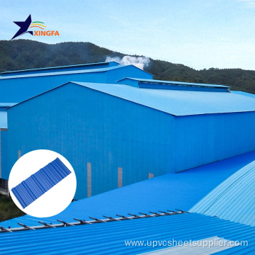 Trapezoidal ASA UPVC Roofing Sheets Heat Insulation
